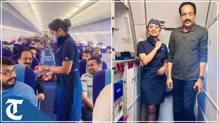 When Isro chief Somanath received warm welcome on flight