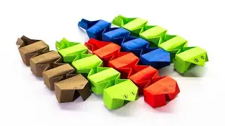 How To Make Easy Jumping Paper snake Toy For Kids (Origami snake) symbol 2025