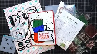Diamond Press Holiday Mugs Stamps, Dies & Stencil Set Review Tutorial! OMG, So Cute!