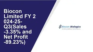 Biocon Limited Consolidated Quarterly Result | Q3 Result 2024-25 | Biocon Limited latest news