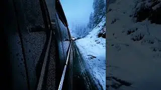snow falling in the winter Gilgit Baltistan