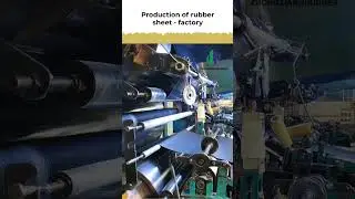 Industrial rubber sheet production process