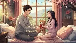 🧸 Teddy Day AI Art | February Love Story | Cute Winter Romance