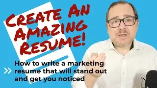 How To Write A Marketing Resume That Will Stand Out And Get You Noticed ✍🏽👩🏽&zwj;💻📎📃 #JobSearch
