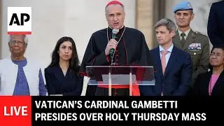 LIVE: Holy Thursday Mass and foot-washing ceremony