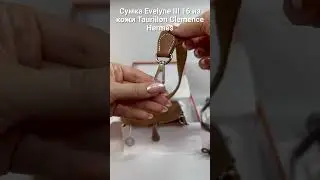 Сумка Evelyne III 16 из кожи Taurillon Clemence HERMES