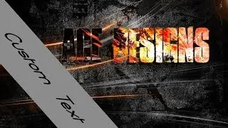 Photoshop Custom Text And Cool Background