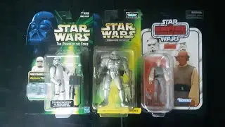 Star Wars: POTF 2, EU, & TVC - Stormtrooper, Dark Trooper (Dark Forces) & Lobot