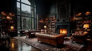 Relaxing Jazz Music ☕ Smooth Coffeehouse Piano with Rain Sounds for Peaceful Focus