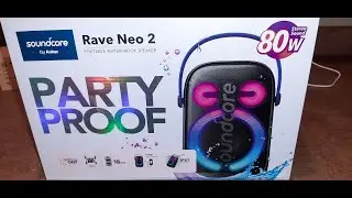 Newly Released! 😮&zwj;💨 Soundcore Rave Neo 2 Bluetooth 🎉 Party Speaker - Unboxing, Sound & Light Demo