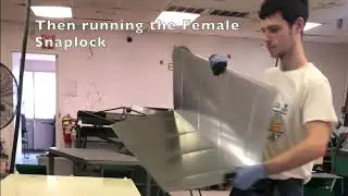 Making two piece Snaplock Duct with Crossover Set up of Rollformers for less steps