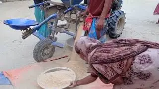 Traditional Auto Rice Milling Machine_ Homemade Rice Processing Tool (past 52)
