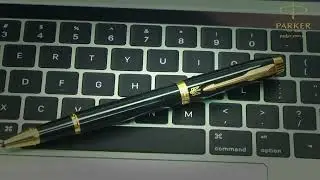 Набір Parker IM UKRAINE Black GT RB Тризуб (ручка-ролер + блокнот Parker) 22022b24 T001y