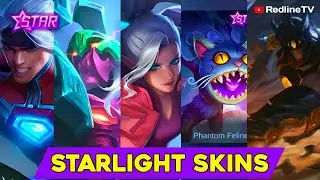 UPCOMING ALL STARLIGHT SKINS MOBILE LEGENDS, ML NEW SKIN 2022