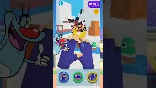 Oggy and jack play ninja hands | #shorts  #oggy #jack