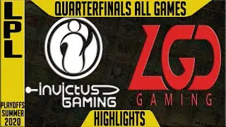 IG v LGD Highlights ALL GAMES | LPL Playoffs Summer 2020 Quarterfinals  Invictus Gaming v LGD Gaming