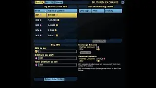 Understanding Star Trek Online: Dilithium Market