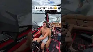 Driving Cboystv brand new boat 😳 #trending #wakesurf #insane #surf #summer #shorts #wakesurfing