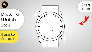 How to Draw Watch Icon in Adobe Illustrator