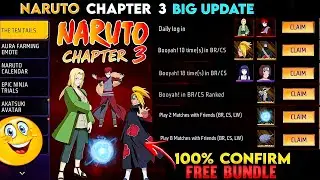 📢Naruto Chapter 3🔥200% Confirm 🤯| Free Hinata Bundle✅ Naruto Chapter 3🥰Update FreeFire In Telugu🤫