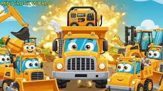 2D Construction Vehicles Restore Power at a Hospital | Kind Machines Help in an Emergency