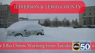Lake Effect Snow Warning for Jefferson & Lewis Co.