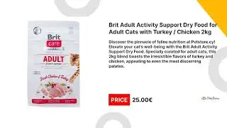 Brit Adult Activity Support Dry Food for Adult Cats with Turkey / Chicken 2kg - Cat Food Cyprus
