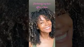 How I Stretch My Curls After a Trim | RevAir #naturalhairstyles #revair #naturalcurlyhair