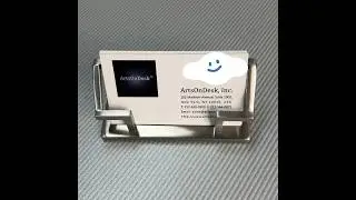 Artsondesk Business Card Holder Silver Color Stainless Steel High End Stationary Desk Accessories