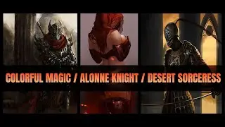 Skyrim x Dark Souls - (Colorful Magic) Alonne Knight & Desert Sorceress (Special Boss Battle)