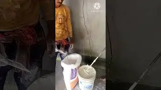 How to apply plaster coat mixed and wall paint #shorts #viral #painting #shortvideo #ytshorts