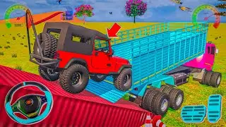 Thar 🚙 Climbs Ramp Like a Beast 💪 – Loaded on Truck for Transport 🚛🔥