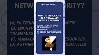 What is the purpose of a firewall in network security? @USANetworking