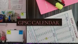 Calendar for GPSC 📅| study tips | stay updated | Dyso | STI| GPSC📚📗📄📖📝🖍