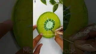🥝 कोस्टर बनाया बचे हुए पेस्ट से | #diy #craft #bestoutofwaste #art
