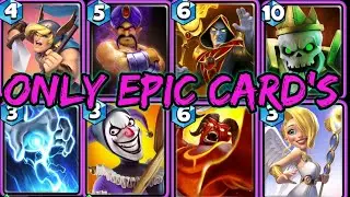Castle Crush - Only using Epic Card's! - Castle Crush Challenge Gameplay