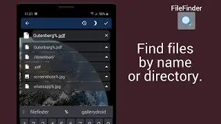 File Finder (GalleryDroid plugin) - Quickly find your files in Android.