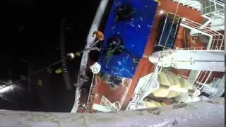 Casting off and leaving Killybegs - Esbjerg Trawler E349 Cattleya