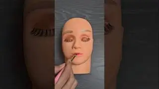 ASMR makeup tutorials on Mannequin face # shorts #asmr