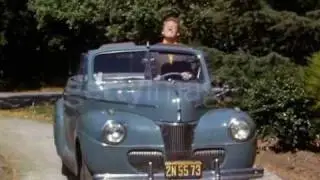 Van Johnson Driving a 1941 Ford Convertable: Getty Images (1942)