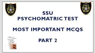 SSU Psychomatric Test Preparation Mcqs | SSU Psychomatric Test Mcqs | SSU Psychomatric mcqs | SSU
