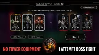 Fatal Twisted Tower 1 Attempt Boss Battle 80 Fight & Reward 🎮 Mortal Kombat Mobile▫️MK Mobile▫️MKM