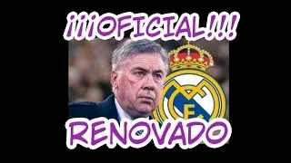 OFICIAL... ANCELOTTI RENOVADO... #ancelotti #realmadrid #futbol