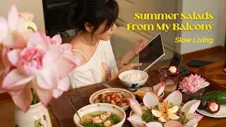 🌿 Slow Life in Vietnam | Fresh Vietnamese Summer Recipes from My Balcony Garden