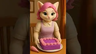 Funny Cats: The Purple Cake Mystery REVEALED! 😼🍰 #cartoon #animation #cat #talkingtom