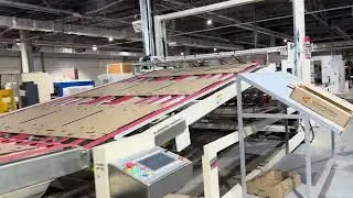 high speed servo cardboard vibrator and stacker machine