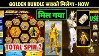 NEW GOLDEN TOP CRIMINAL RING EVENT FREE FIRE | GOLDEN CRIMINAL BUNDLE SPIN |FREE FIRE NEW EVENT