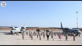 El presidente del Gobierno visita el Destacamento Marfil en Senegal