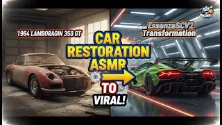 Car Restoration ASMR: 1964 Lamborghini 350 GT to Essenza SCV12 | Fast Fix ASMR | 4K Video