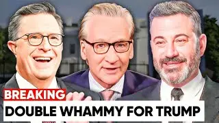 Трамп выходит из себя после того, как Махер, Киммел и Колберт объединяют усилия для жестокой пере...